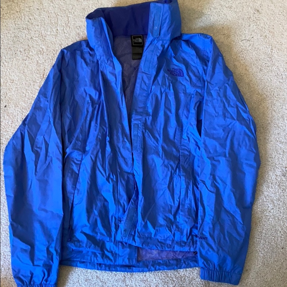 Light blue North Face rain coat!